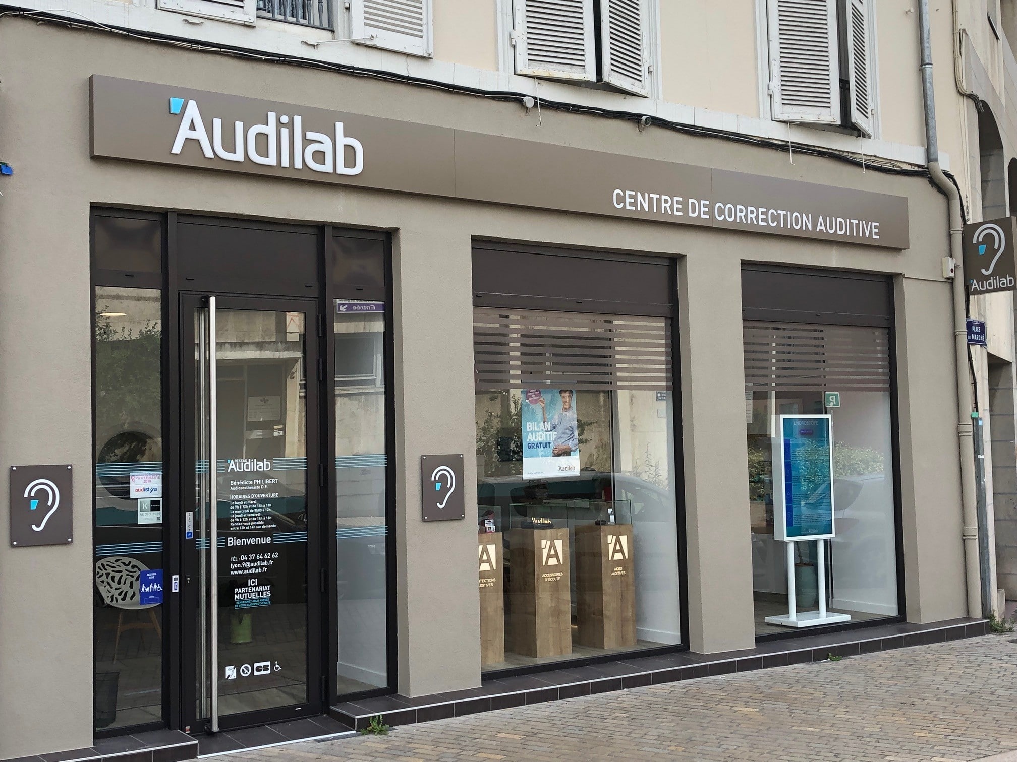 Audilab Lyon audioprothesiste Façade